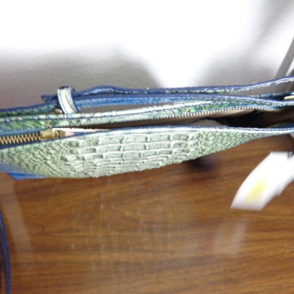 Brahmin Soldout Haven Ombre Green Blue Remy Crossbody Melbourne Leather … - Picture 10 of 15